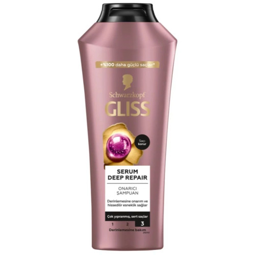 شامپو گلیس مدل Gliss Serum Deep Repair ترمیم عمیق موهای کدر