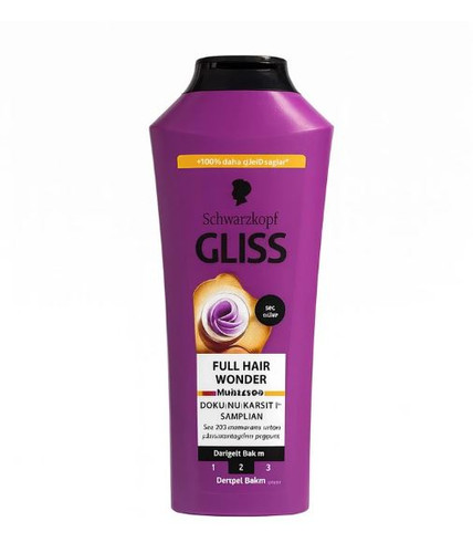 شامپو تقویت کننده و ضد ریزش گلیس Gliss مدل Full Hair Wonder